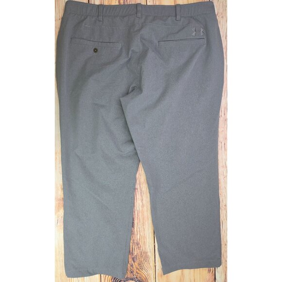 Under Armour Mens HeatGear Loose Fit Gray Golf Pants 40 x 25.5 - Picture 2 of 7